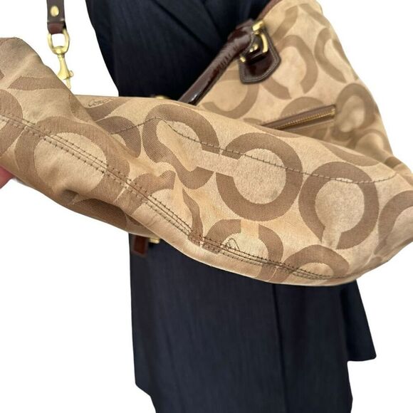 COACH Madison Julianne Op Art Signature Tote Large Satchel Shoulder Bag 12963 - Picture 4 of 10